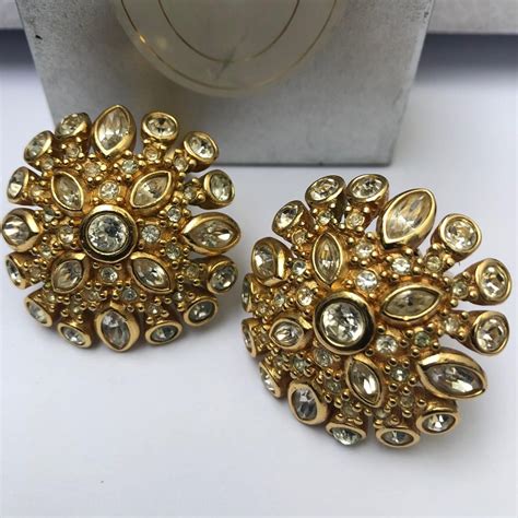 christian dior ohrringe vintage|dior earrings vintage.